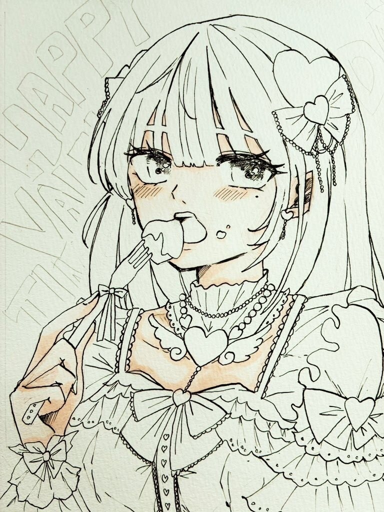 女の子のイラストを描きます プレゼント、インテリア、コレクションにいかがでしょうか。 イメージ5