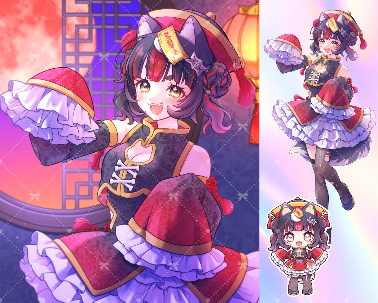 可愛いイラスト描きます 似顔絵・歌ってみた・立ち絵・キャラクターデザインなど イメージ1