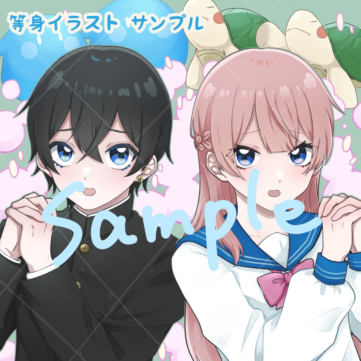 用途に合ったあなただけのイラストを制作します SNS用アイコンや配信用等！SDキャラ◎ イメージ4