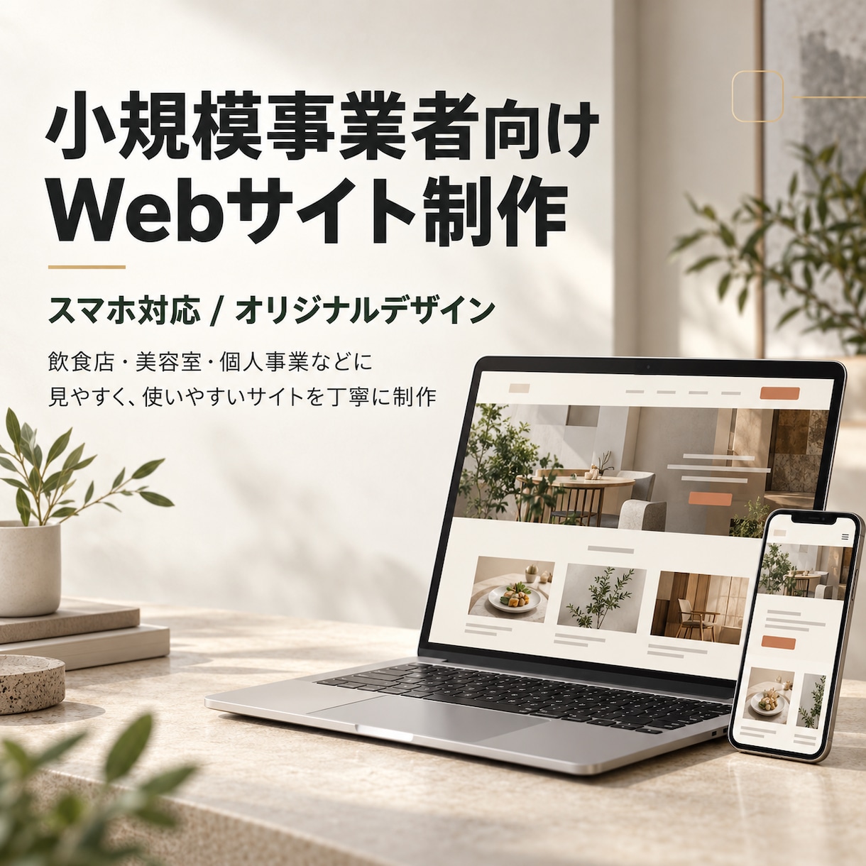 小規模事業者向けホームページを制作します 見やすく使いやすいWebサイトを丁寧に制作 イメージ1
