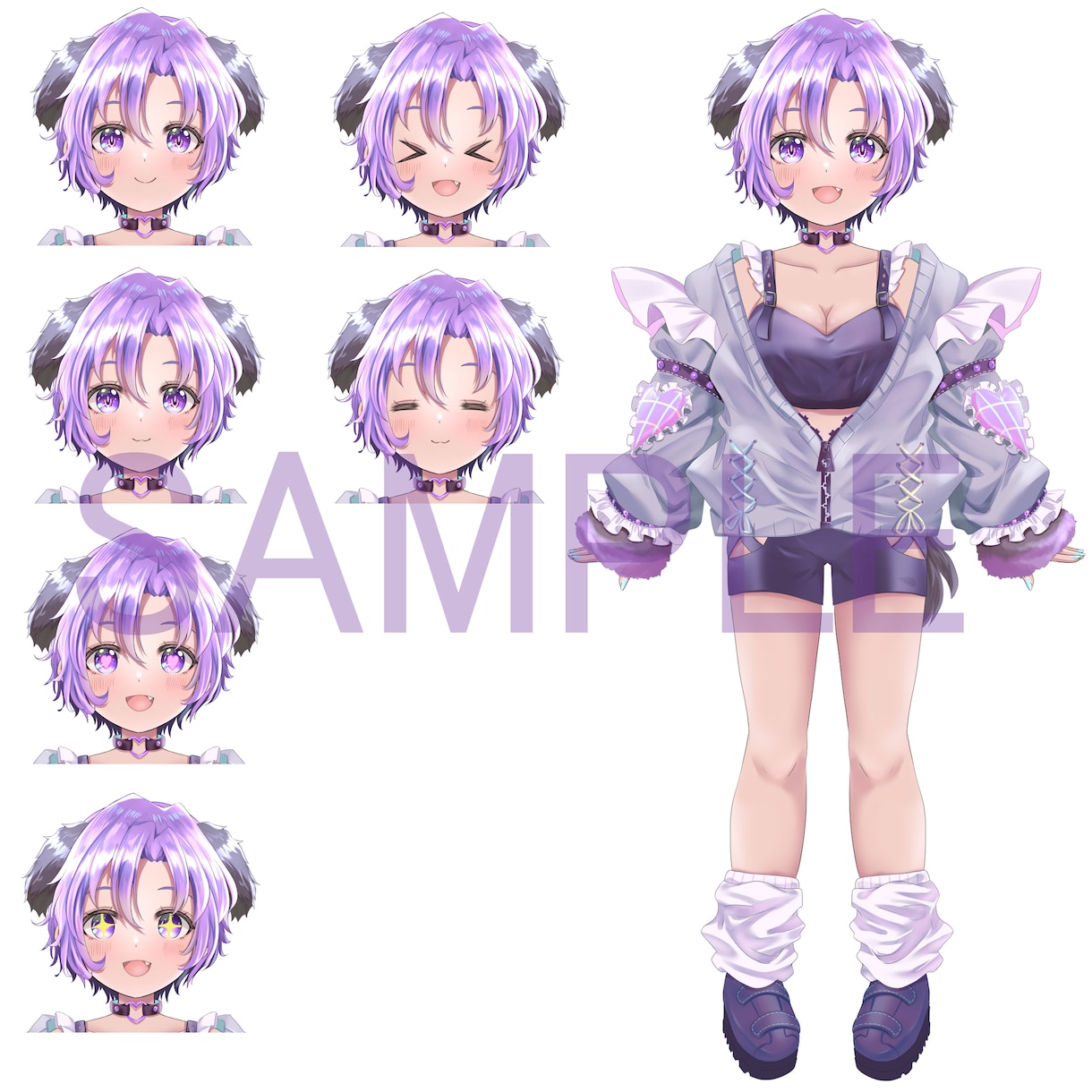 Vtuber用パーツ分けイラスト作成します キュートで高クオリティなパーツ分けイラストを提供します イメージ2
