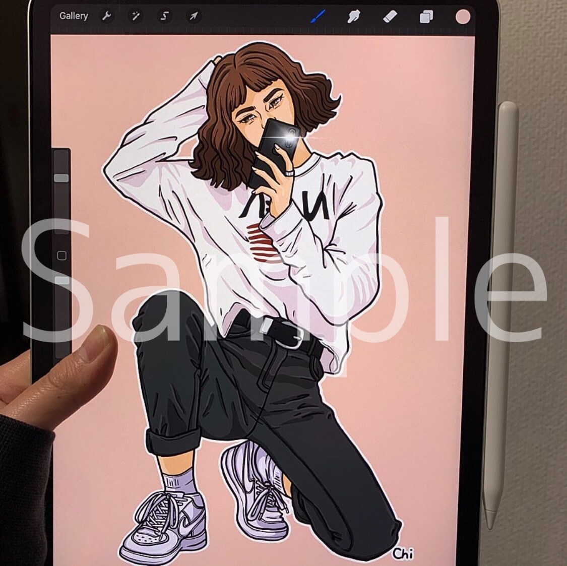 海外風可愛いポップアートを描きます iPad Proであなただけのポップアートを描きます イメージ2