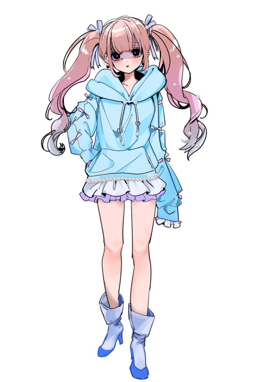 可愛いツインテールの女の子売ります お色味変更や差分作成もメッセージくだされば対応いたします イメージ3