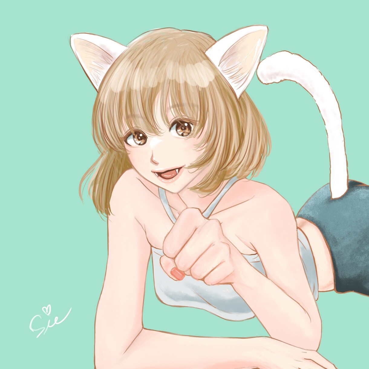 イラスト/アイコン/ヘッダーなど描きます あなただけのかわいいオリジナル女の子キャラ描きます イメージ1