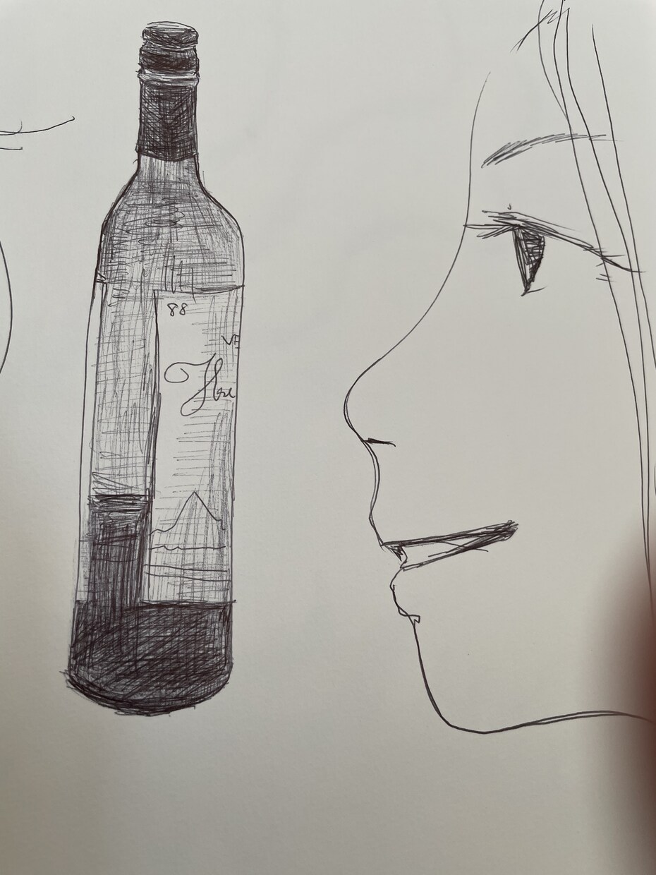 女性のイラスト（上半身）ボールペンで描きます 技術がある方で、何かのベースに使えそうだと思う方 イメージ8