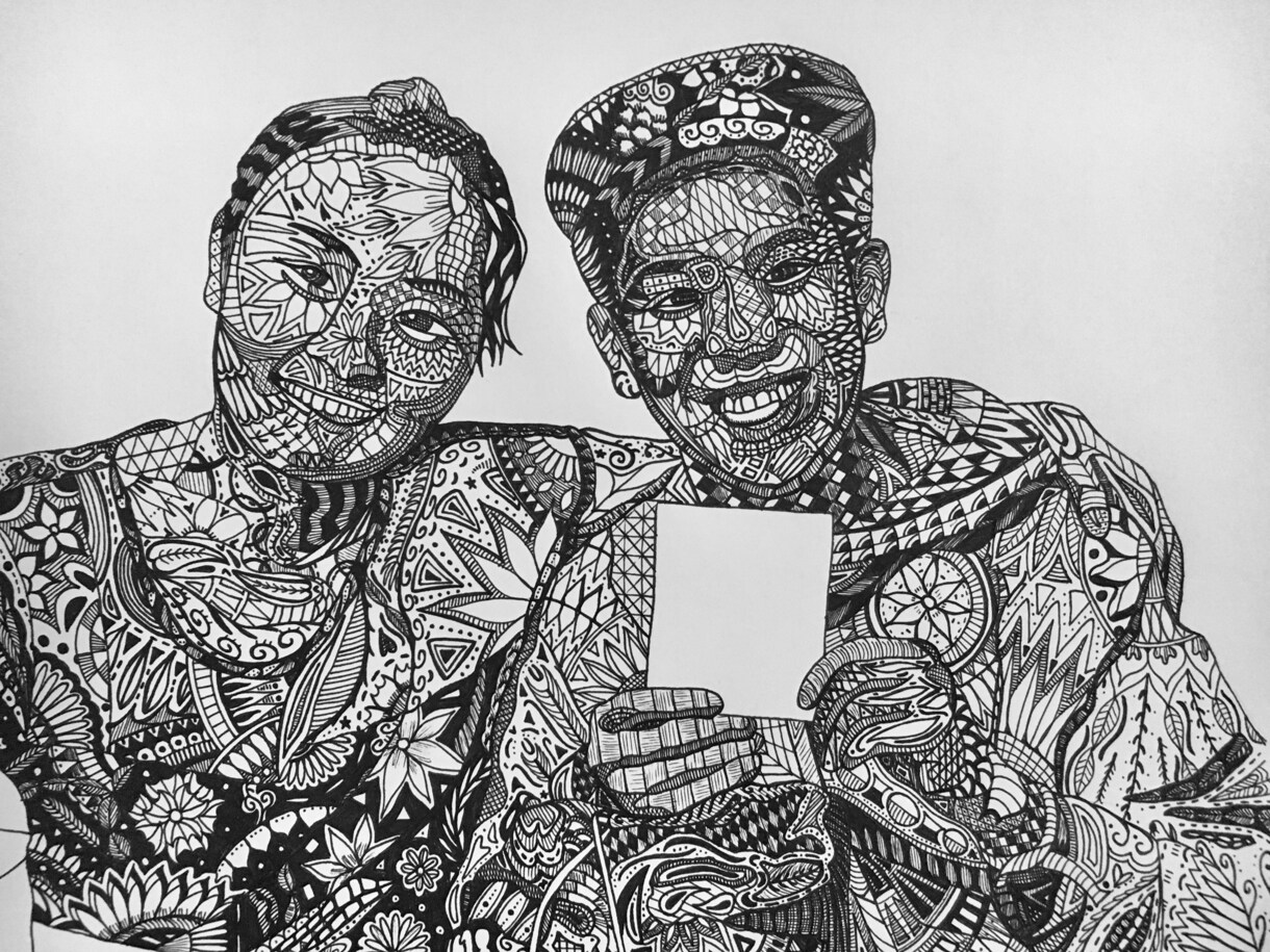 あなたの好きな写真・絵をゼンタングルアートにします 【イラスト作成】素敵な思い出をゼンタングルアートにしませんか イメージ2