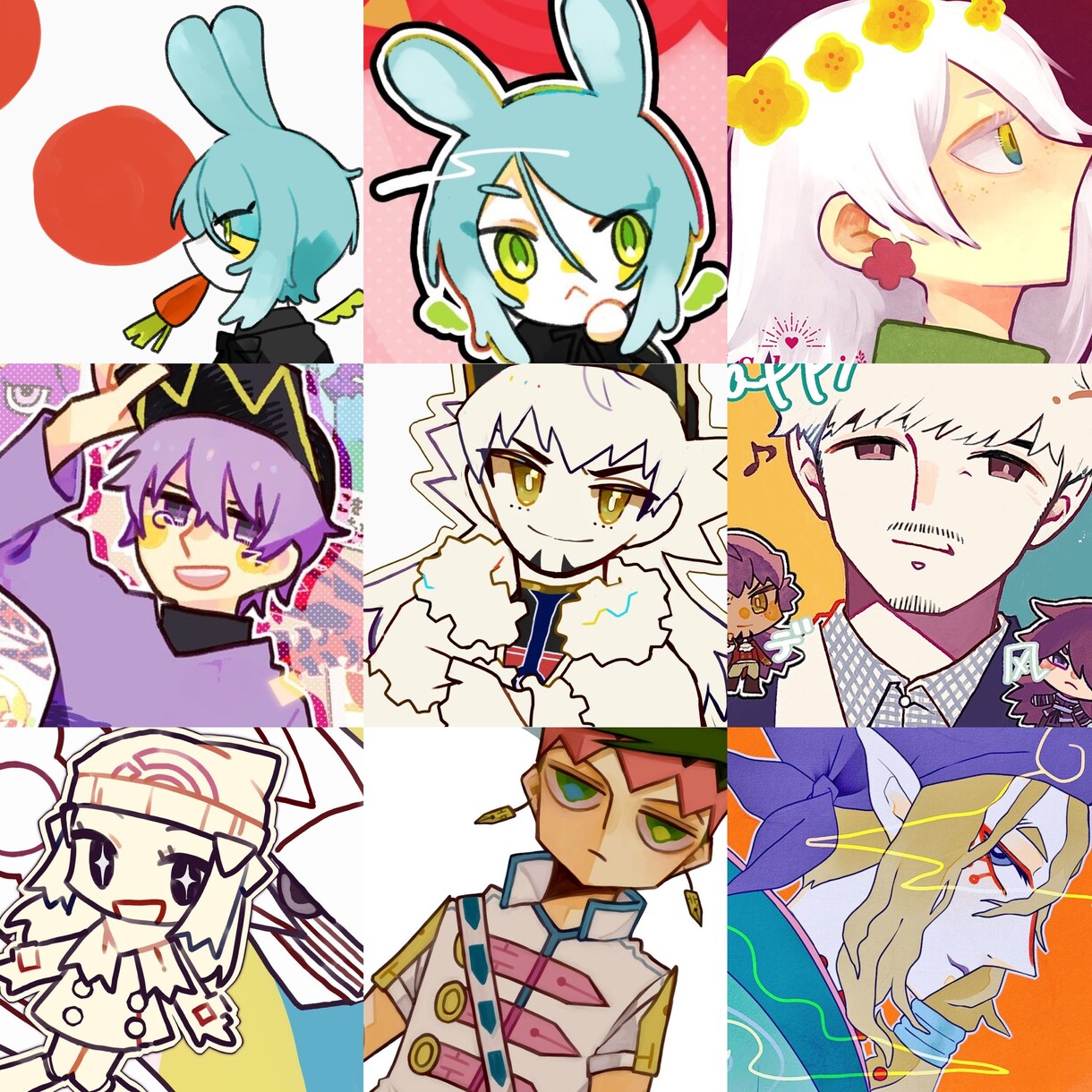 返礼品用･4点セット/イラスト描きます IRIAM等で活躍されるVライバーさん向けお得価格です！ イメージ1