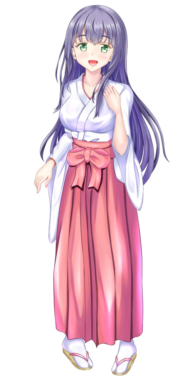 商用利用可★巫女さん(表情9種)立ち絵販売します TRPGやIRIAM等で使えるイラストをお求めの方にオススメ イメージ2