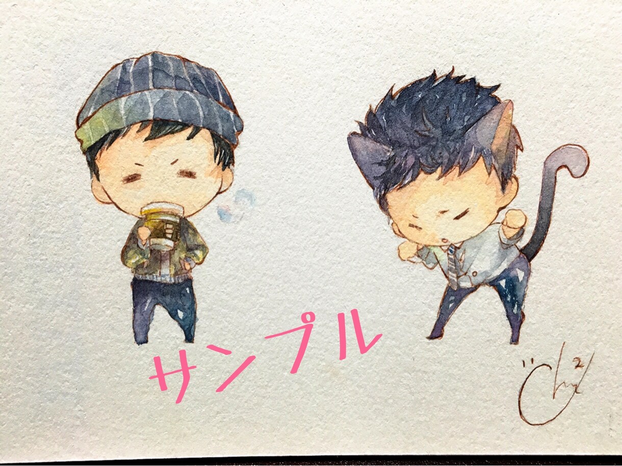 可愛いイラストお描きします SNSや壁紙等におススメ！写真を元にでもOK！ イメージ2