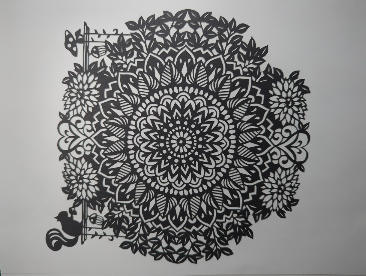ご用意いただいた図案を丁寧に切り絵にします 線画データから繊細な切り絵を制作（※版権不可） イメージ2