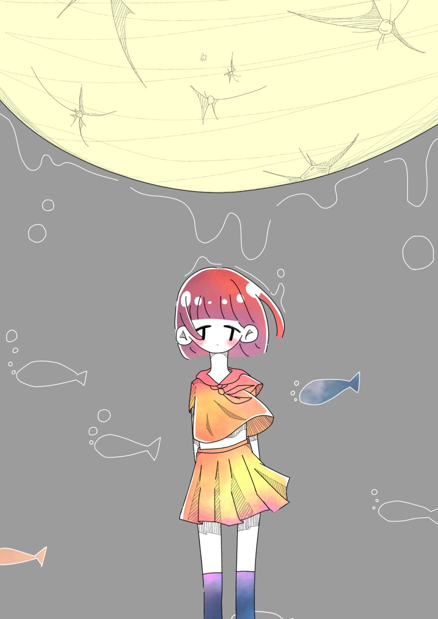 可愛い×儚さのあるイラスト描きます アイコンや配信、MV用イラストに是非！ イメージ5