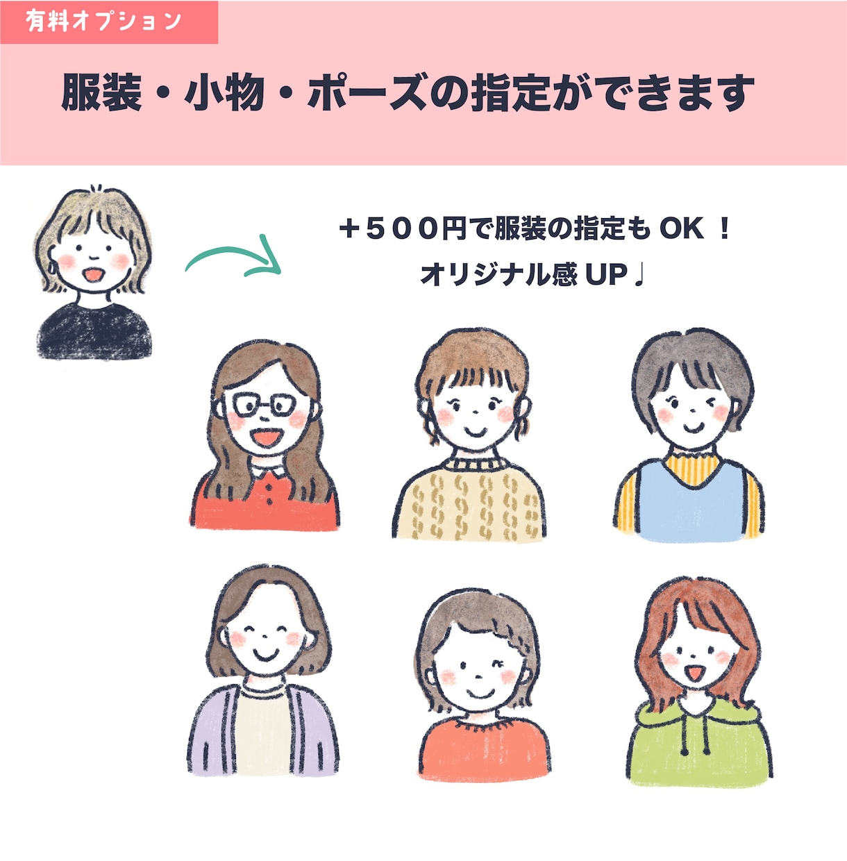シンプルでゆる〜く似ているアイコンお描きします SNS・名刺・ブログのアイコンにもおすすめ！ イメージ8