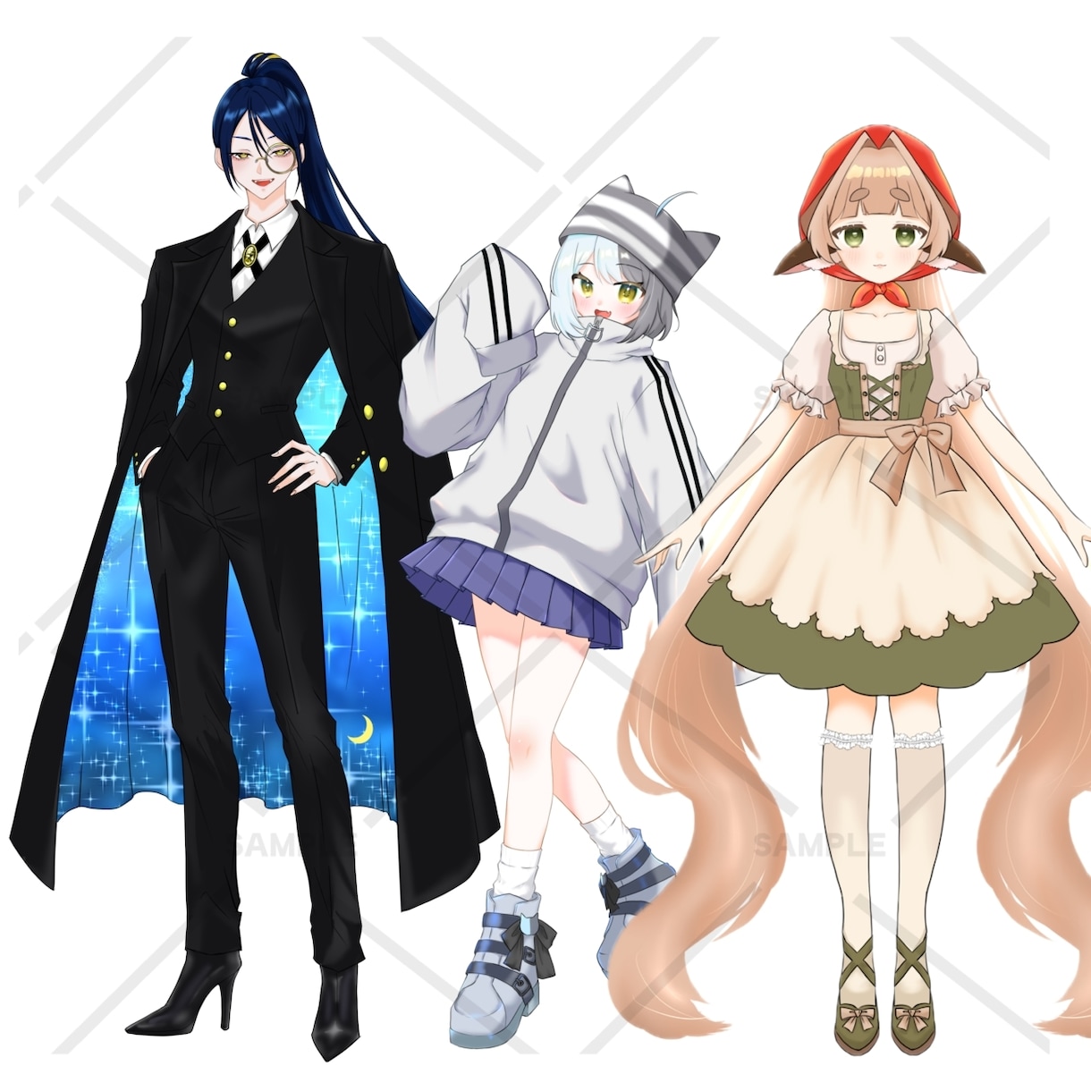 10月着手低価格でイラスト描きます IRIAMやTRPG、グッズ用の立ち絵イラスト描きます！ イメージ3