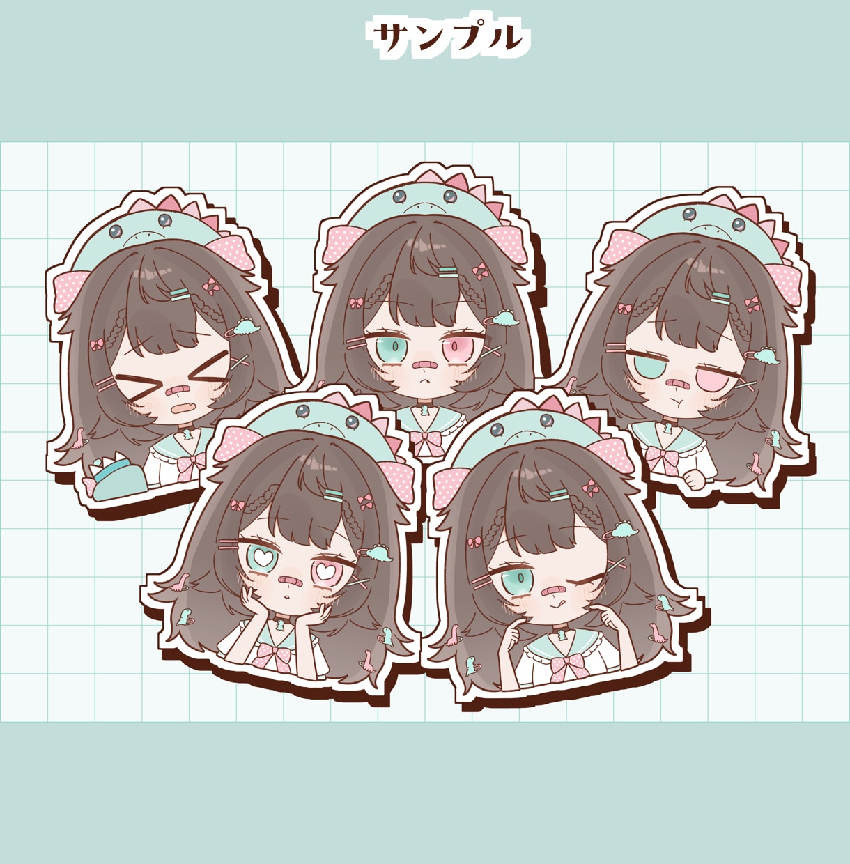 商用利用可！差分付きデフォルメイラスト描きます アイコン、配信、動画、グッズなどにどうぞ イメージ5