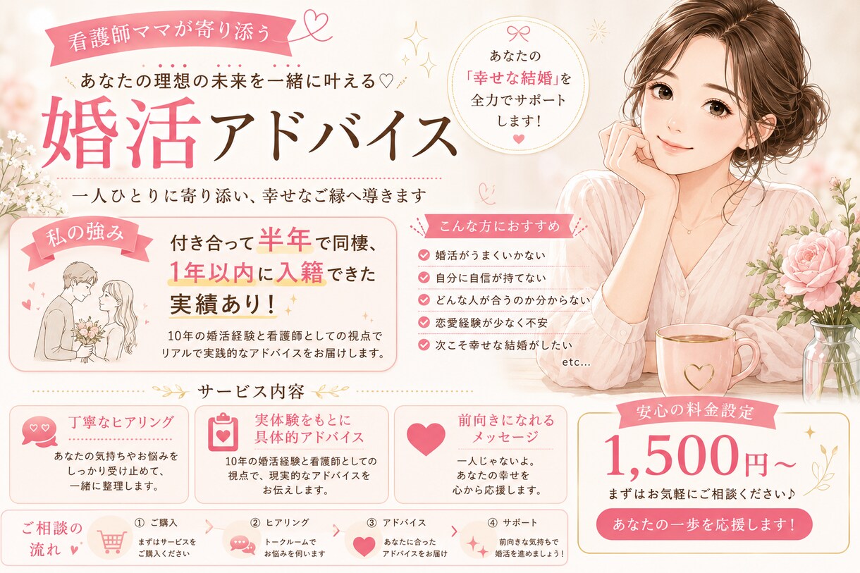 恋のお手伝いします 10年婚活した私の恋愛攻略を伝授 イメージ1