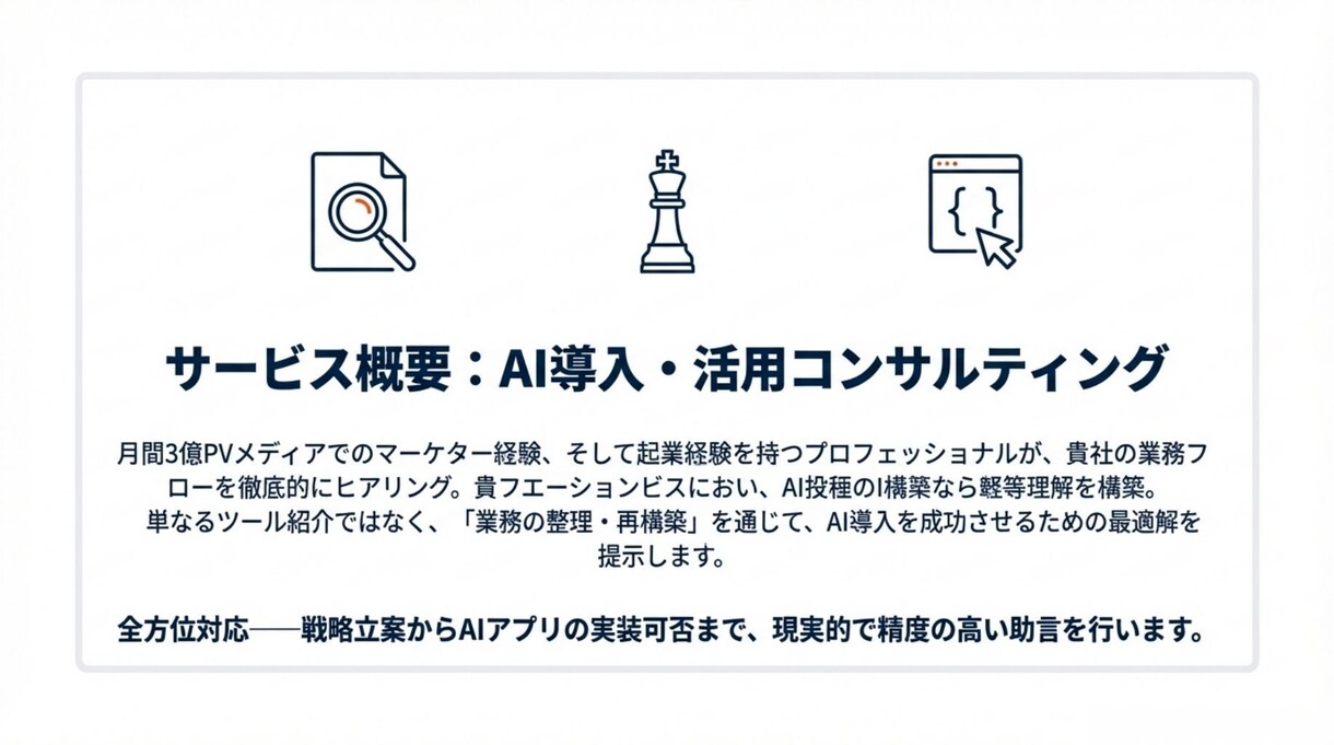 AI導入失敗を防ぐ！業務分解とAI導入を実施します ツール選びだけでなく業務分解から始めるハンズオン型AI導入 イメージ6