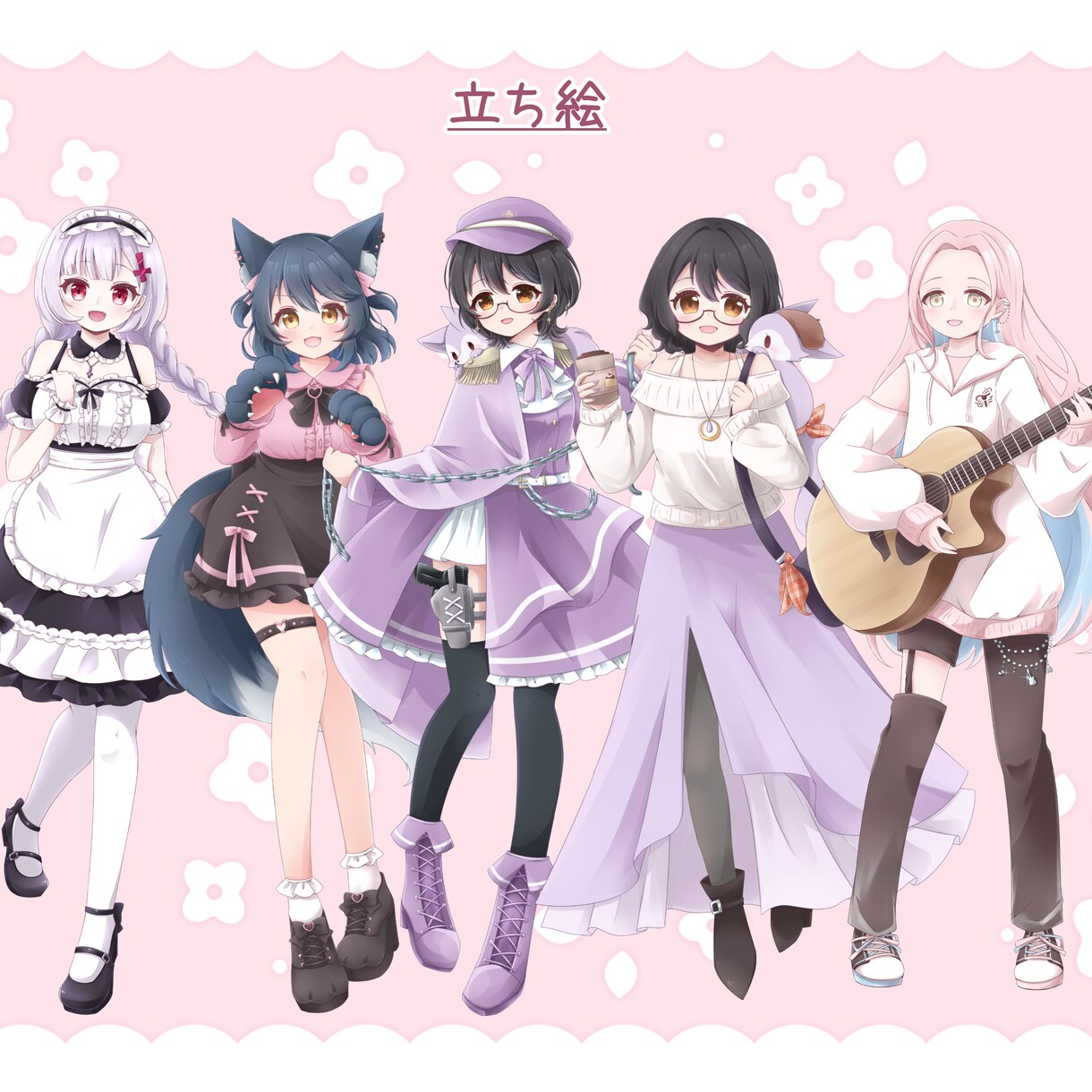 アイコン、立ち絵、ミニキャラなどイラスト制作します 可愛くてふわふわしたキャラや動物が好きな方へ イメージ3