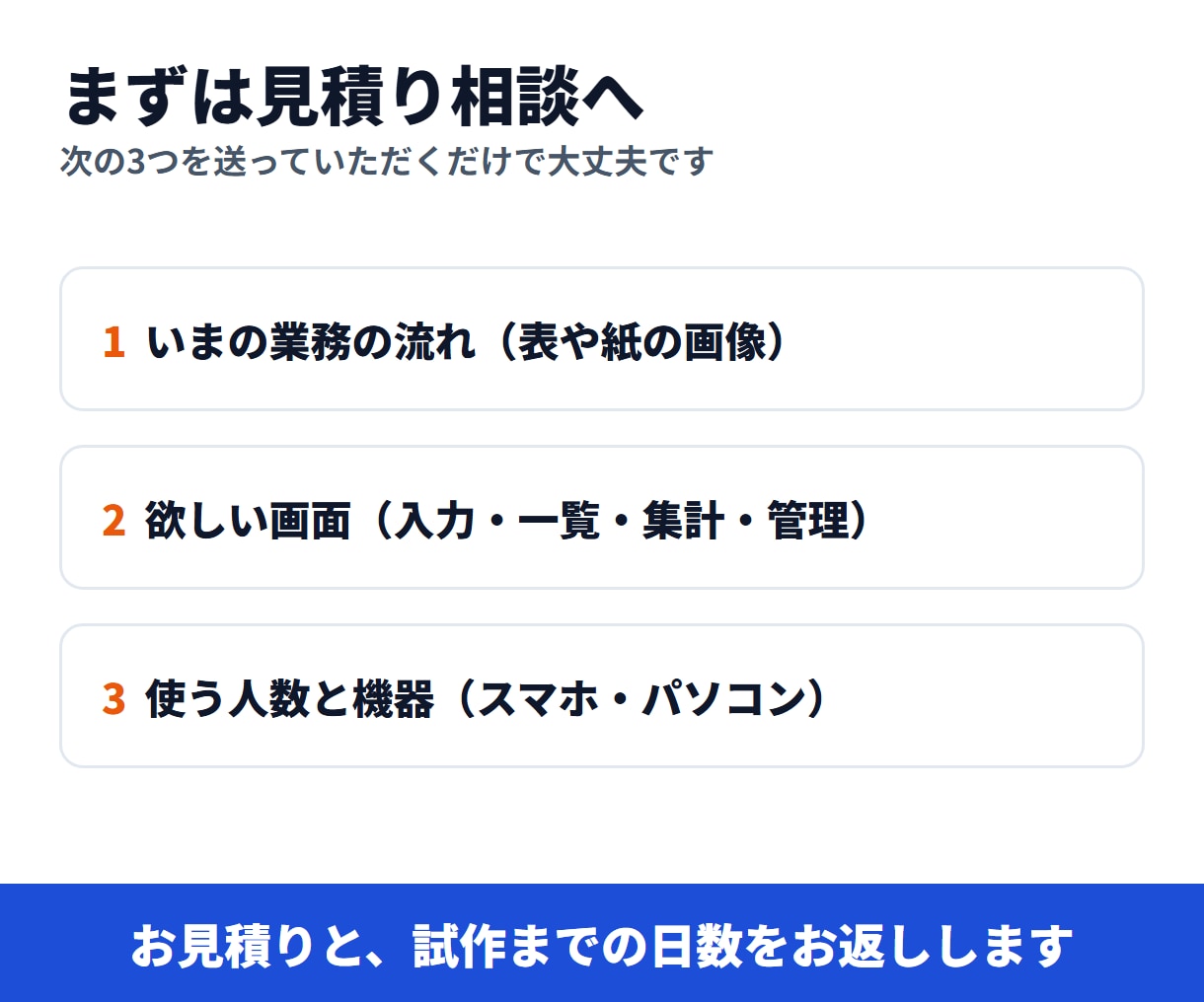 スマホで入力する業務システムを作ります ログイン・管理画面つき｜仕上げる前に試作をお見せします イメージ10