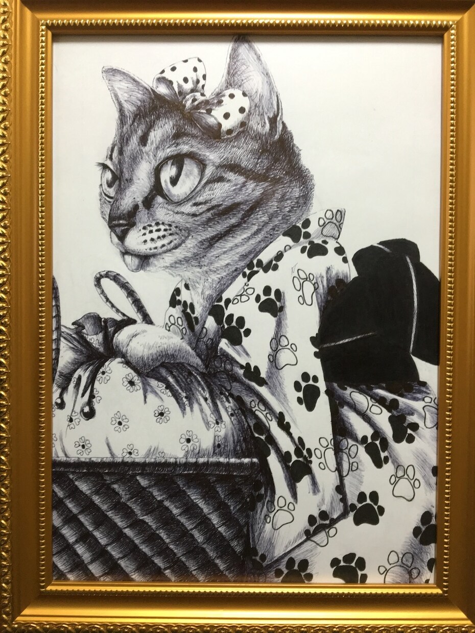 猫さんの似顔絵描いちゃいます あなたの猫さんへ愛を込めたプレゼントをご用意 イメージ4