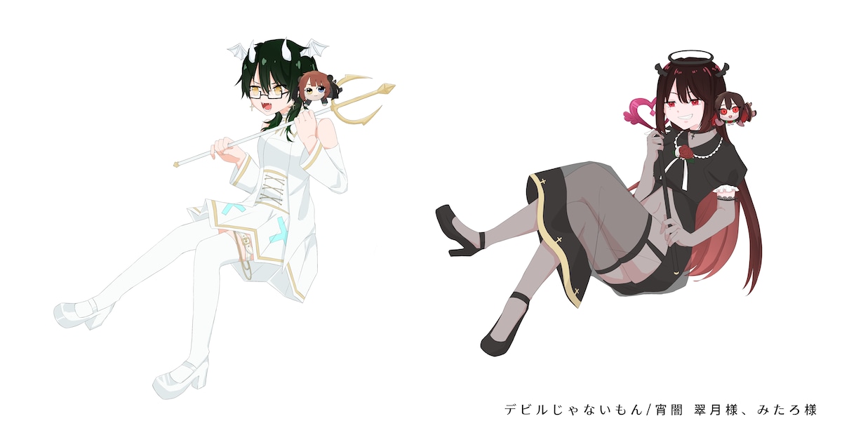 本家オマージュ！歌ってみた用1枚絵描きます トレス、模写無しでクリーン・安心！ イメージ5