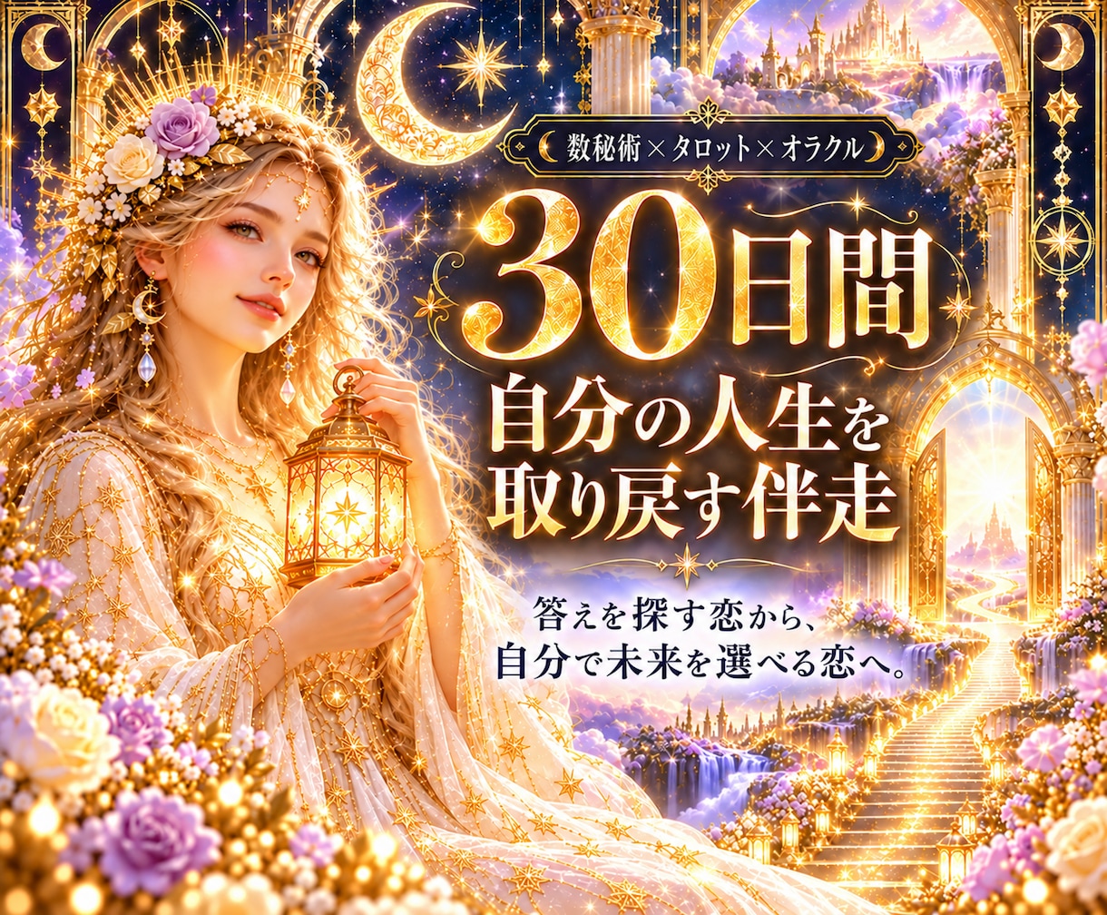 恋愛の不安に寄り添い30日間伴走します 答えを求め続ける恋愛から、自分で人生を選べる30日間へ イメージ1
