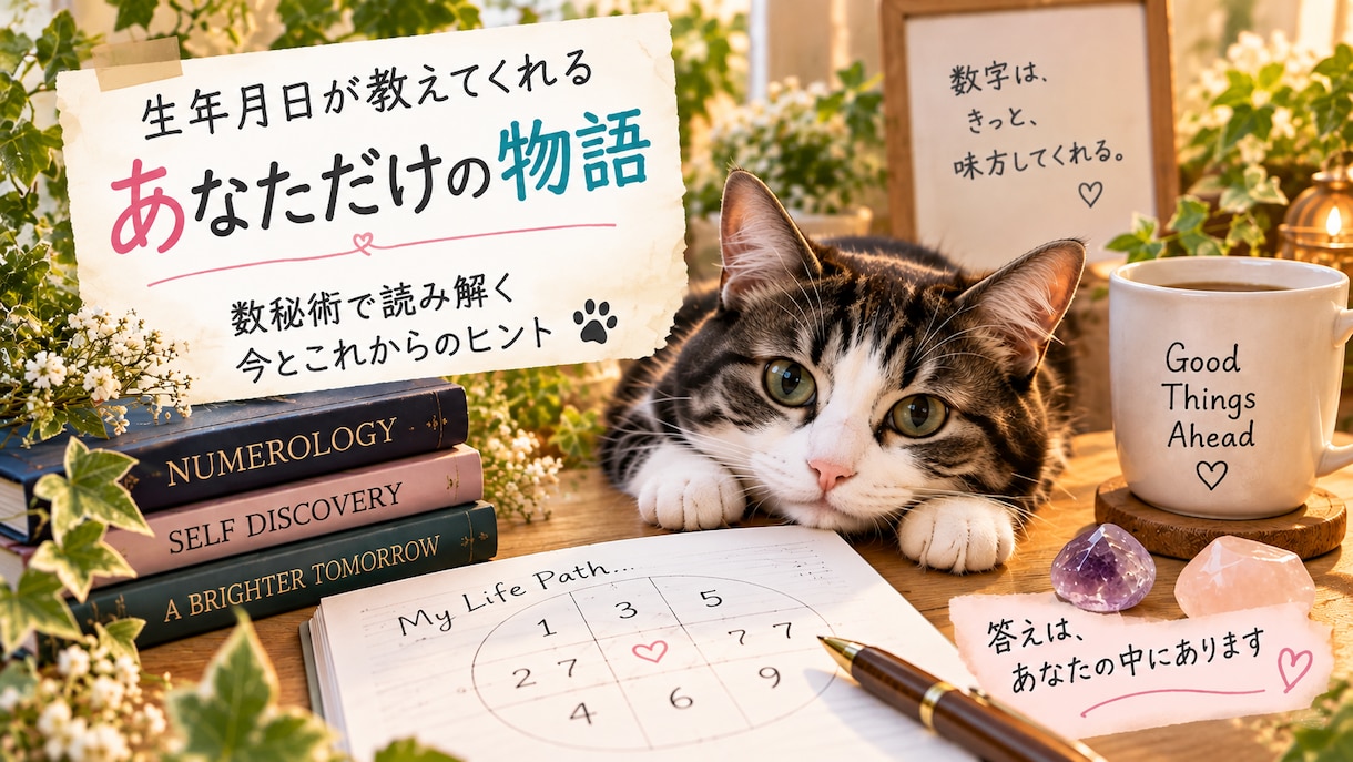 数秘術で辛口やけど愛ある本音鑑定します モヤモヤを整理して、今必要な言葉を届けます イメージ1