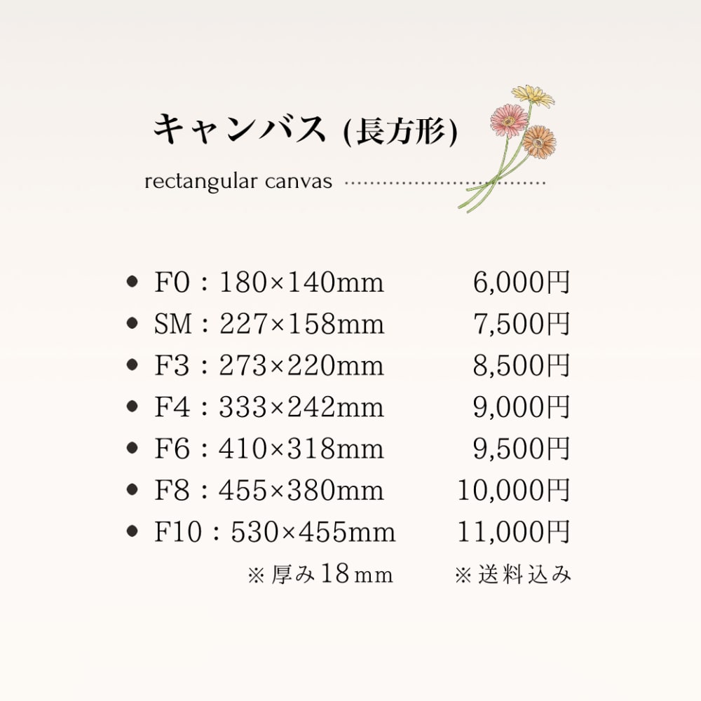 作成したイラストをキャンバス印刷します 耐久性が高く、高級感のあるマットキャンバスです イメージ2
