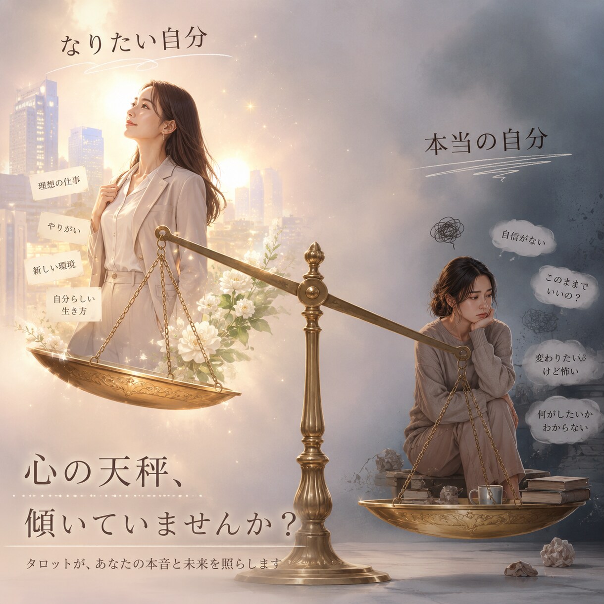 転職・モヤモヤ相談　タロットで本音を整理します 「どうしたいかわからない」を一緒にほどきます イメージ1