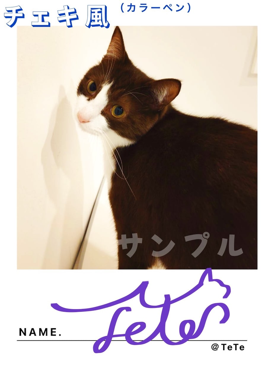 ペットのサイン制作します 〜写真にサイン　ペットの推し活に♫〜爬虫類大歓迎 イメージ2