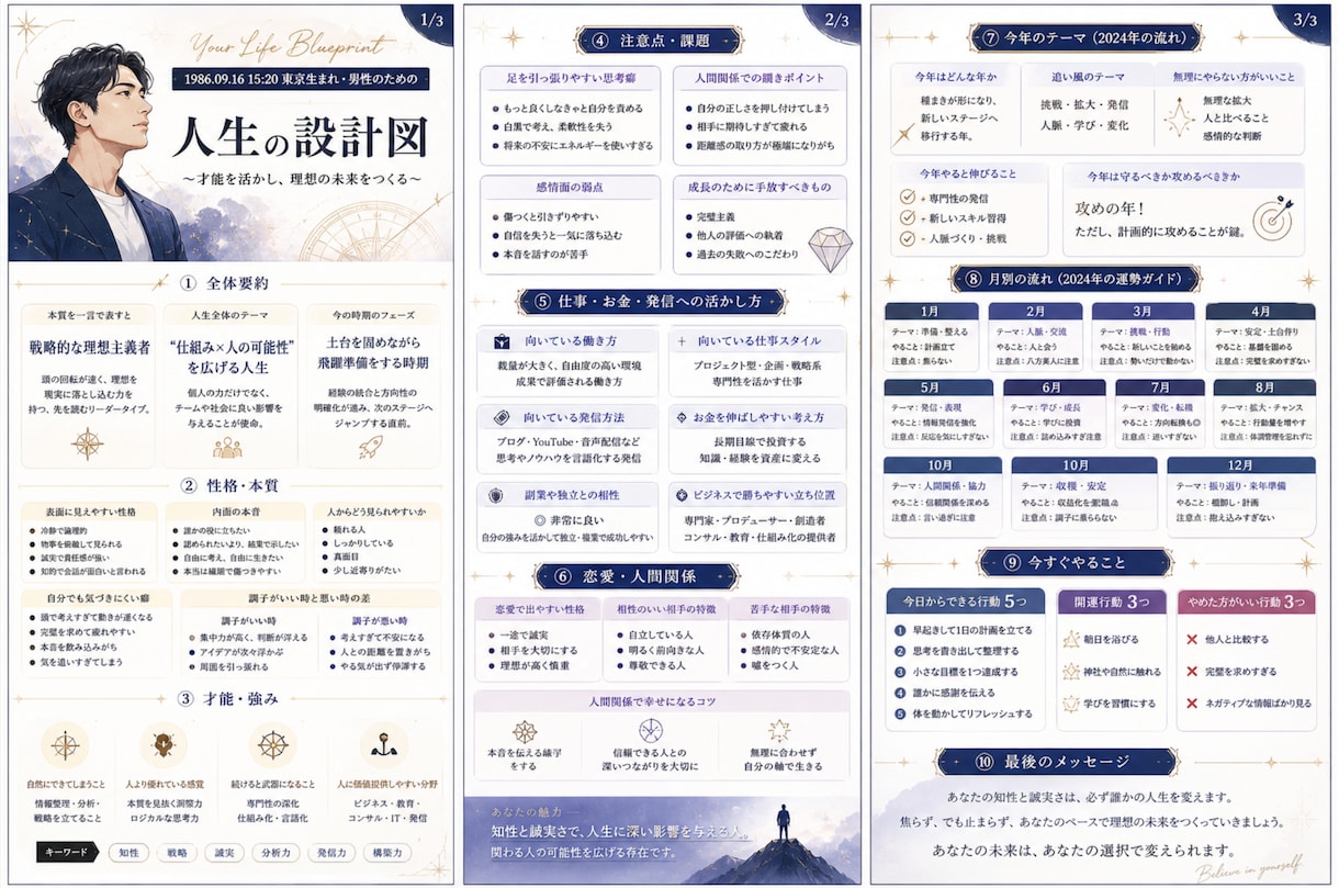 あなたの本質・才能・恋愛・仕事を徹底鑑定します 心の奥まで言語化する占い、受けてみませんか イメージ2