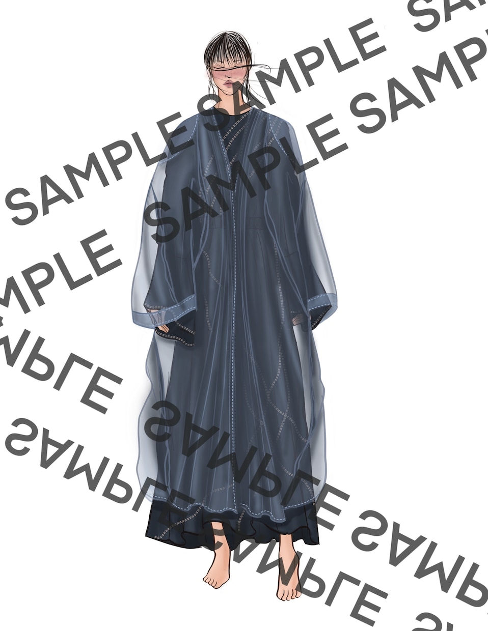 ファッションデザイン画を作成します お客様のイメージに合ったデザインをさせていただきます。 イメージ4