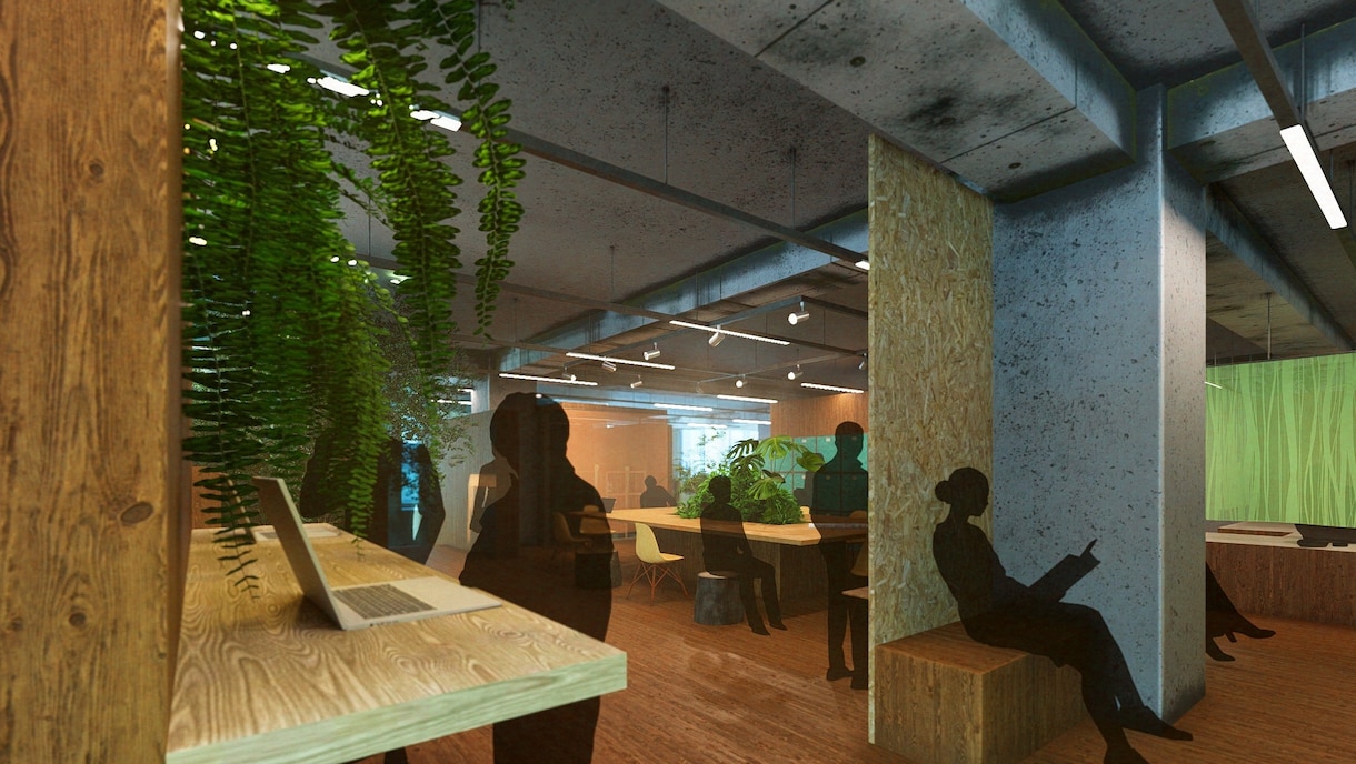 短納期/提案用の内観3Dパースを制作します 建築系大学院及び設計事務所の経験を活かし、短納期で制作します イメージ6