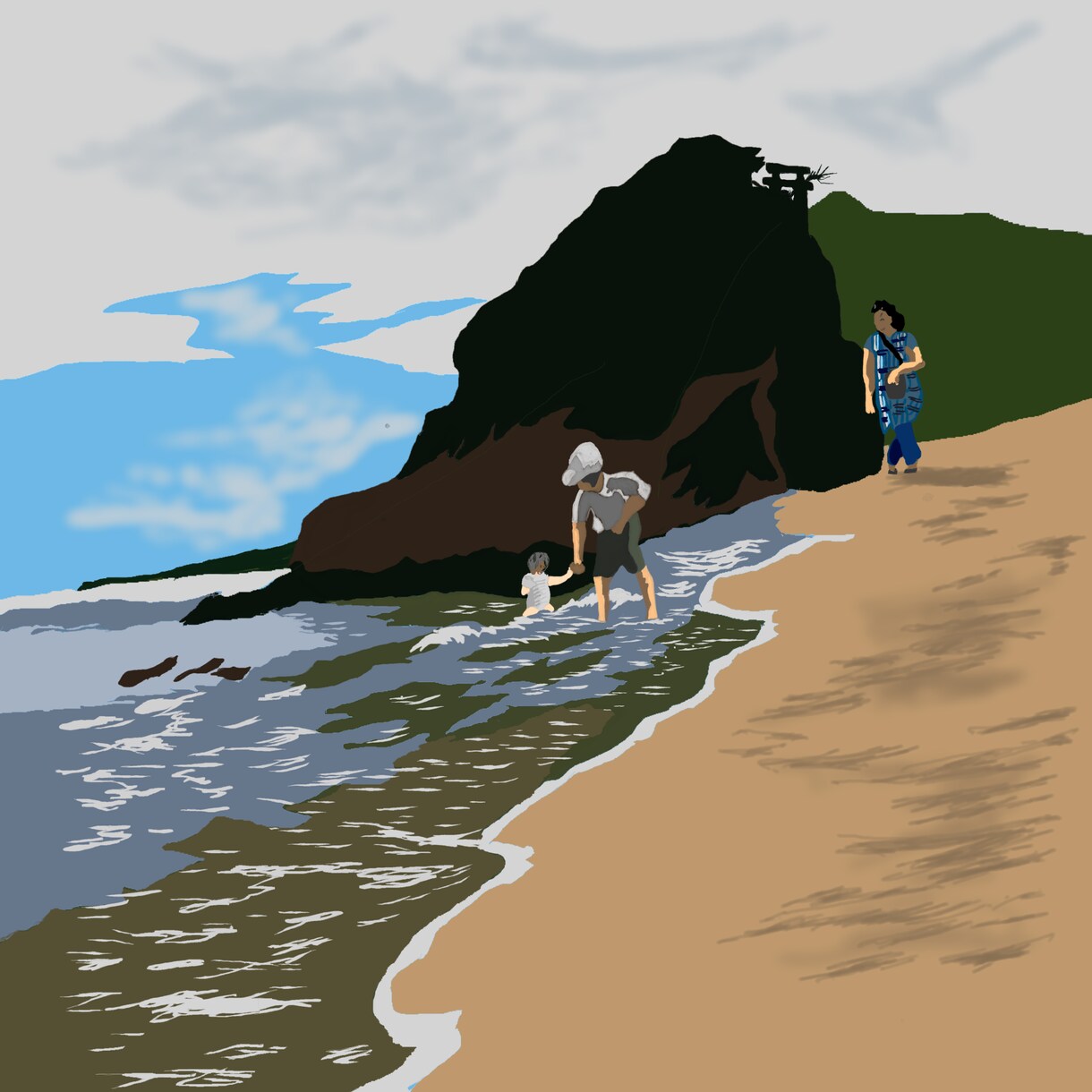 物語を感じる装画イラストを描きます 風景と人物により情感と物語性を持たせた装画をお届けします。 イメージ5