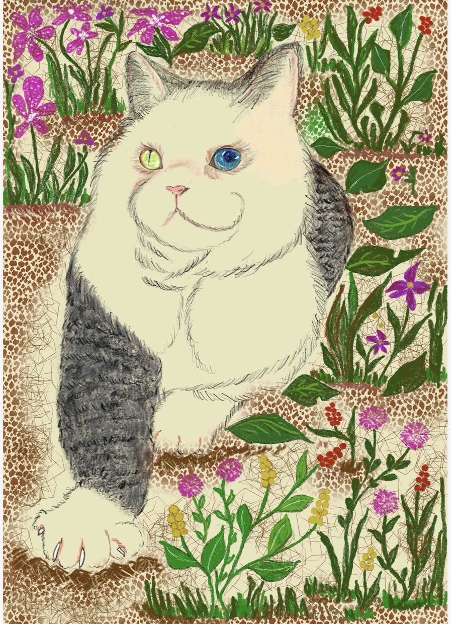 即日納品可能、画像を参考に素敵な絵をお届けします デザイナーのセンスを活かし鉛筆画からカラーまで仕上げます イメージ2