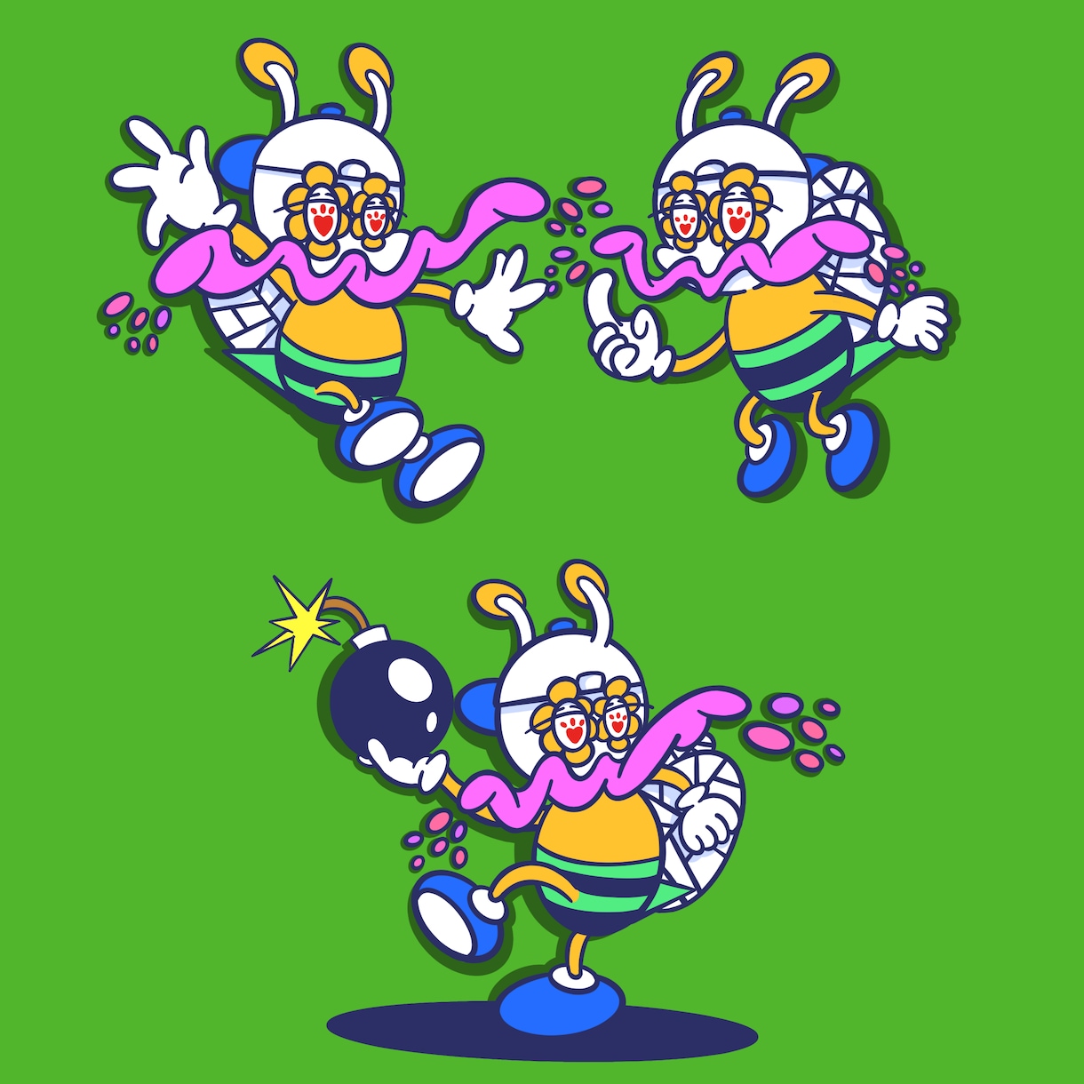 個性的で可愛いキャラクターを描きます 大事な記念日に贈る、お店などの愛されるキャラクターを贈ります イメージ3