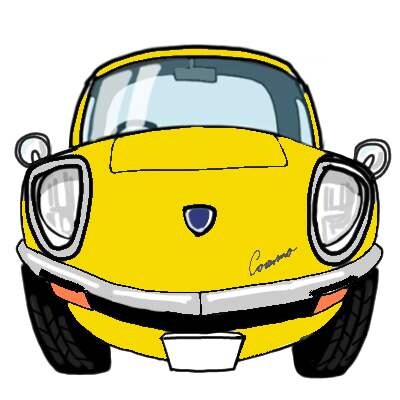 あなたのお車を　サンプル(丸タイプ)のような真正面イラスト作成 イメージ2