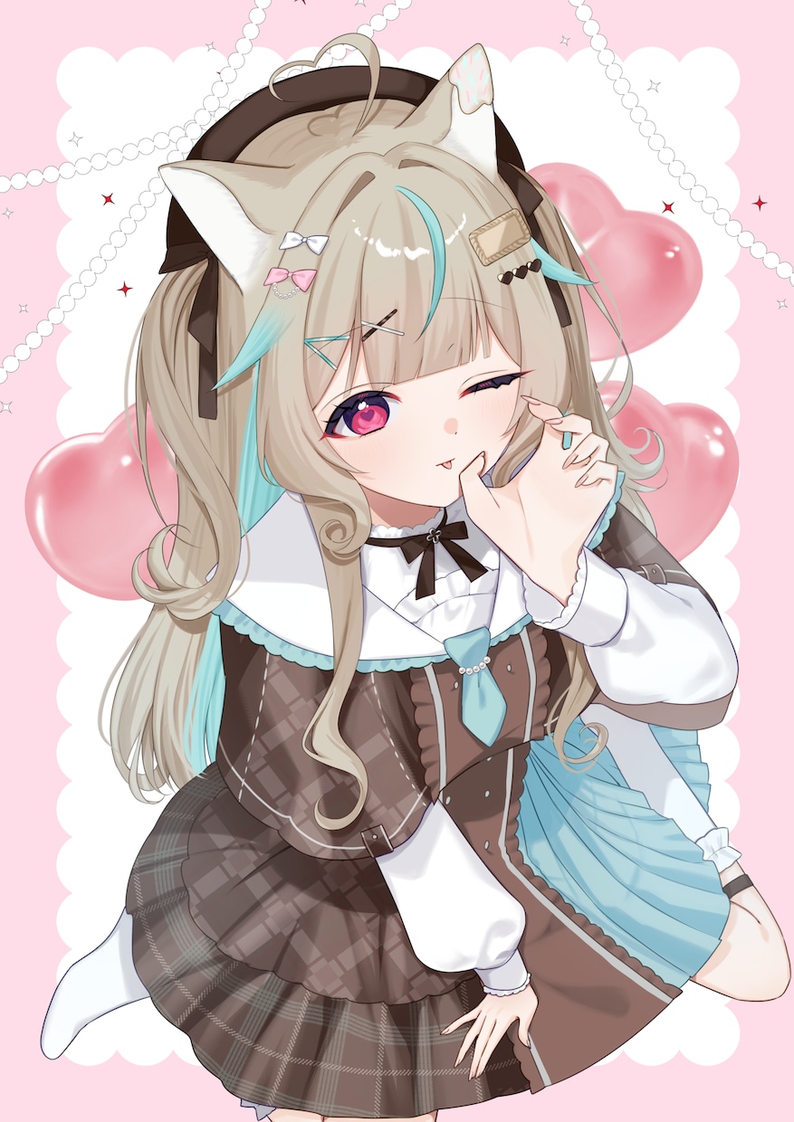 透明感のある少女らしいイラスト制作いたします 衣装まで世界観を大切に制作いたします。 イメージ3