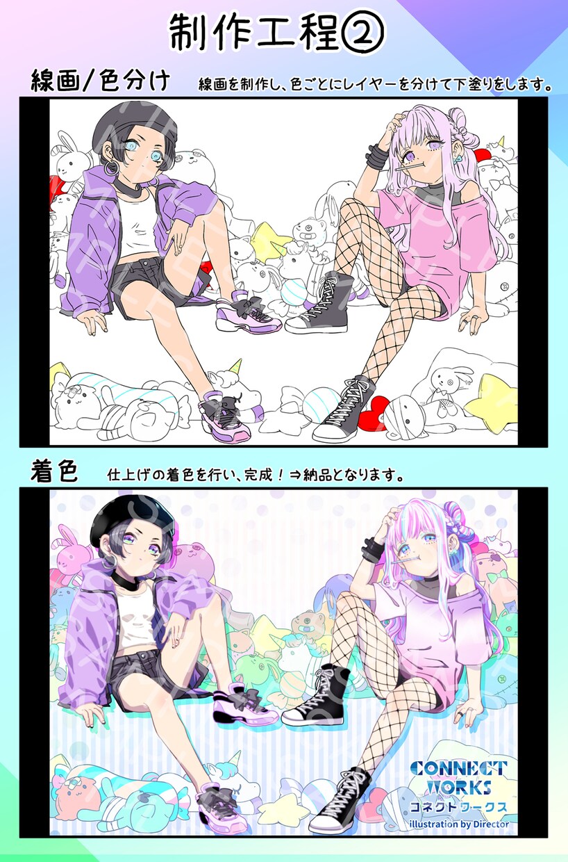 表紙などの１枚絵制作いたします 【Director】表紙/CDジャケット/様々な用途の1枚絵 イメージ3