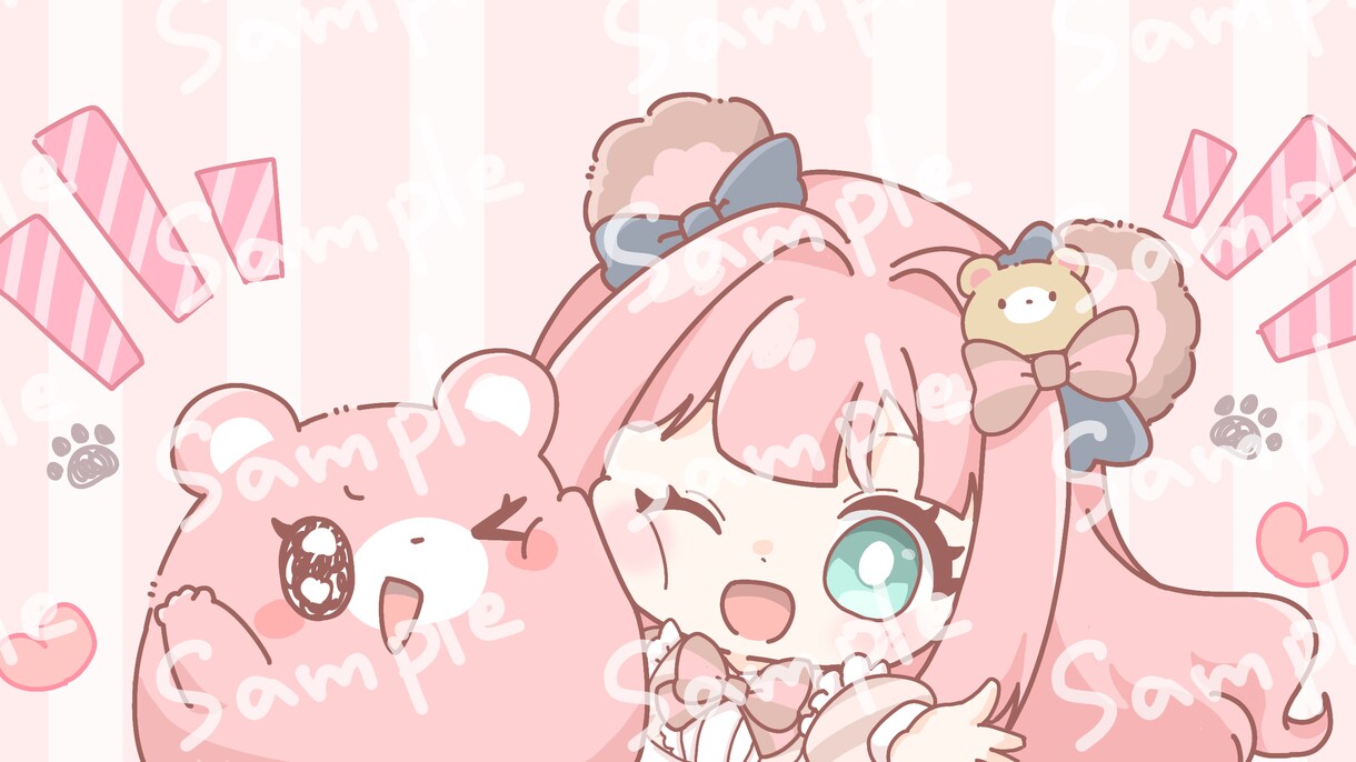 ゆるふわなイラスト描きます 可愛いYouTubeのサムネなど、ゆるふわな絵描きます！ イメージ3
