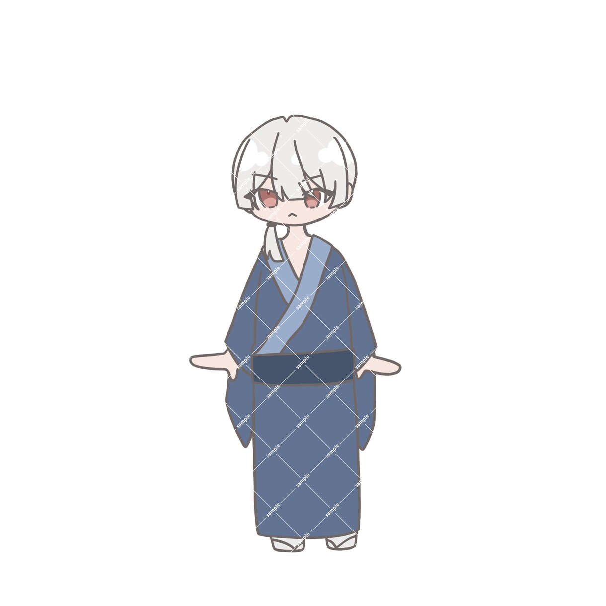 SNS・配信に◎デフォルメイラストかきます ゆるくて可愛いデフォルメイラストを2枚お描きします！ イメージ3