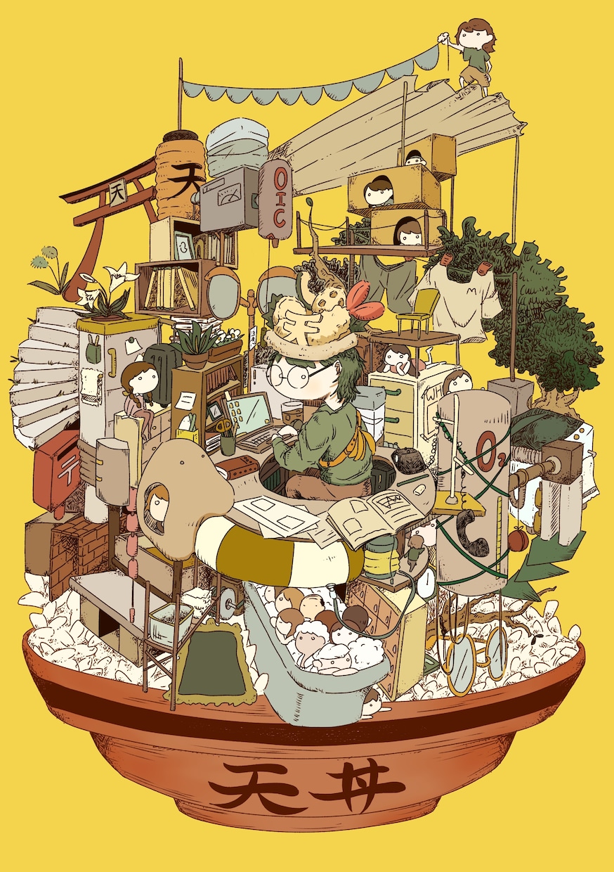 ごちゃっとかわいいイラスト制作します ごちゃごちゃかわいいもの敷き詰めませんか？ イメージ1