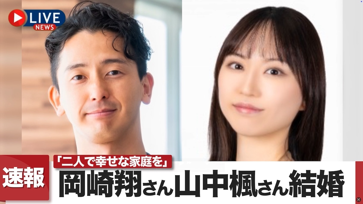 ニュース番組風 結婚式オープニングムービー作ります ふたりの結婚が全国ニュースで速報に！？ イメージ1