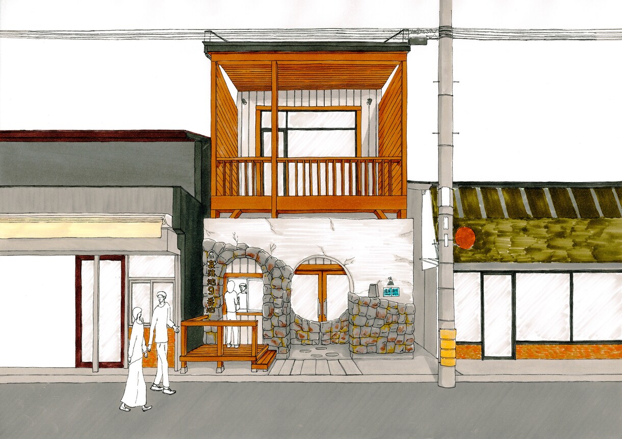 手書きの外観パースを描きます 検討用や商用に。住宅・店舗の完成イメージで分かりやすく表現 イメージ4