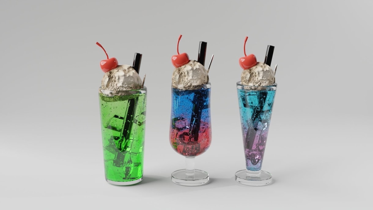 かわいくて美味しそうな食べ物3Dモデルを制作します ゲームアセットや配信小物にぴったり！架空の食べ物も大歓迎! イメージ2