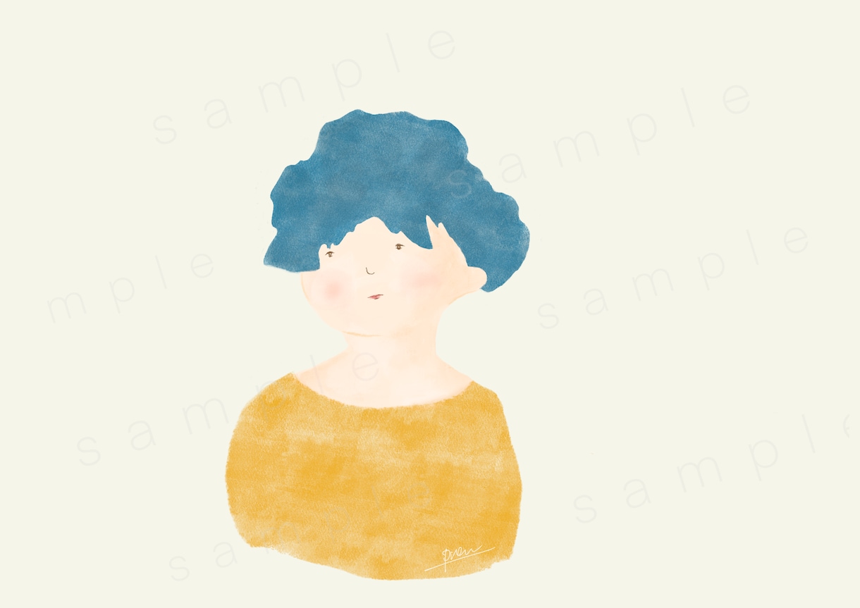 温かく優しい雰囲気の似顔絵アイコンイラスト描きます 各種アイコンに手描きのイラストを！ イメージ6