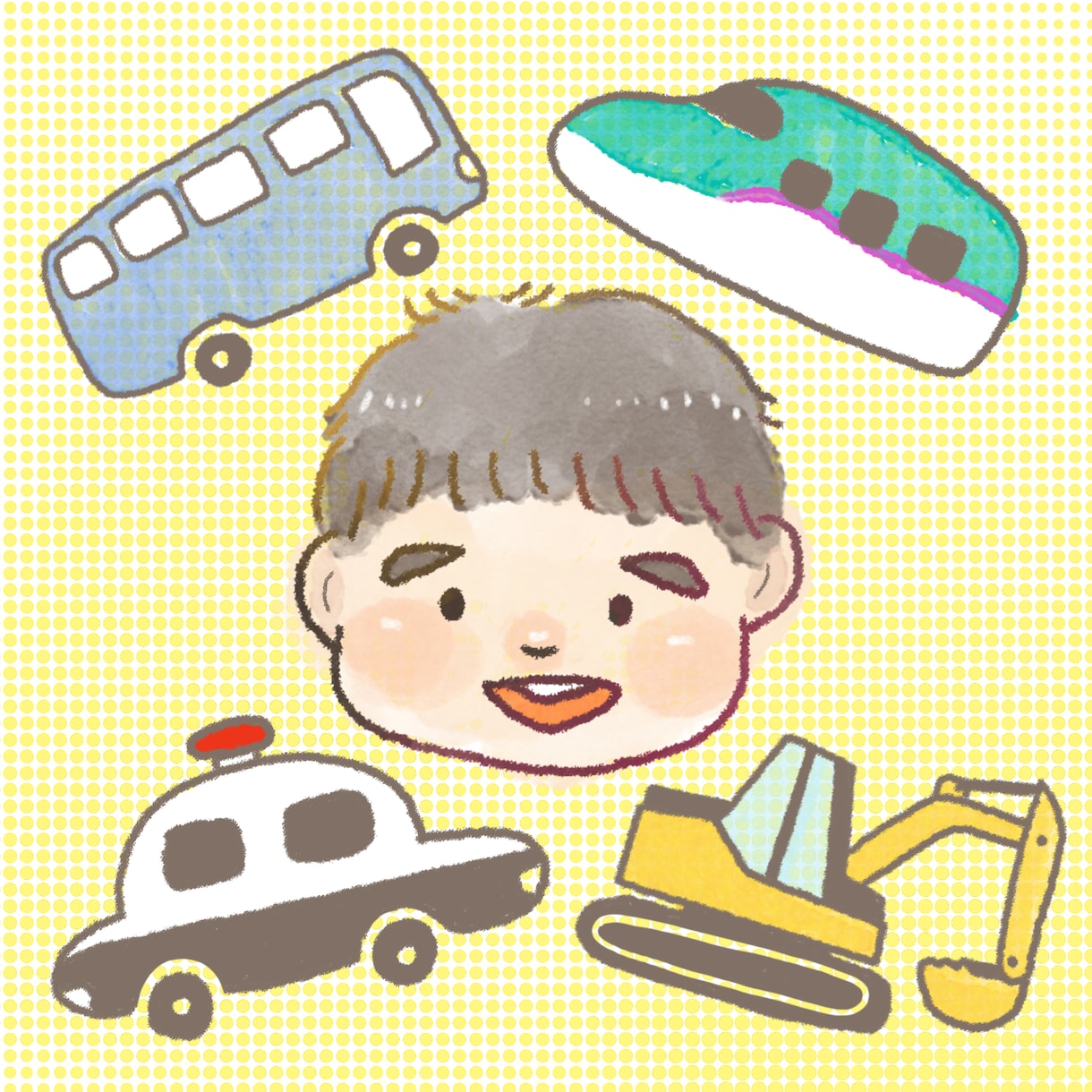ほんわかタッチでお子さんの似顔絵を作成します とっておきの写真をイラストに！ イメージ2