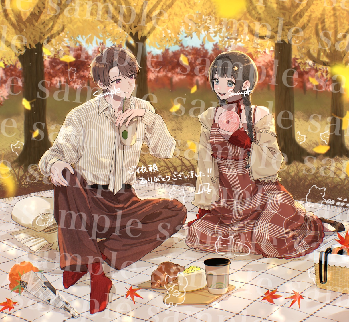 みずみずしく、柔らかい雰囲気のイラストを描きます SNSアイコン、配信用、MVサムネイルなどお任せください！ イメージ2