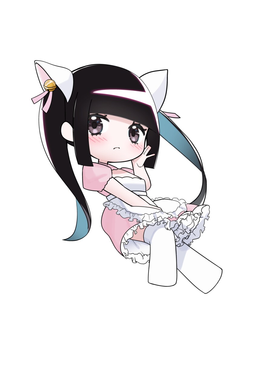 デフォルメされた女性ミニキャラ人物を描きます アクリルキーホルダー等にぴったりのちびキャライラストです！ イメージ5