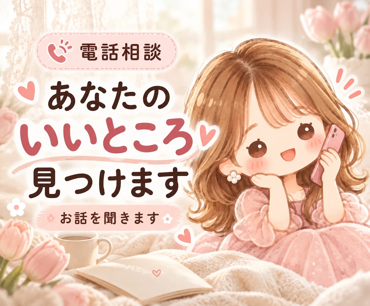 悩みを聞いてあなたのいいところを見つけます 頑張ったこと、誰かに気づいてほしい日に。 イメージ1