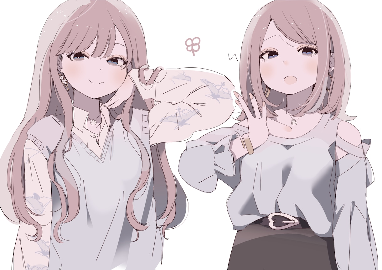 等身イラストをお描きします 4～7頭身くらいの女の子のイラストを描きます イメージ1